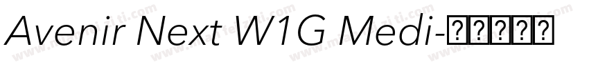 Avenir Next W1G Medi字体转换